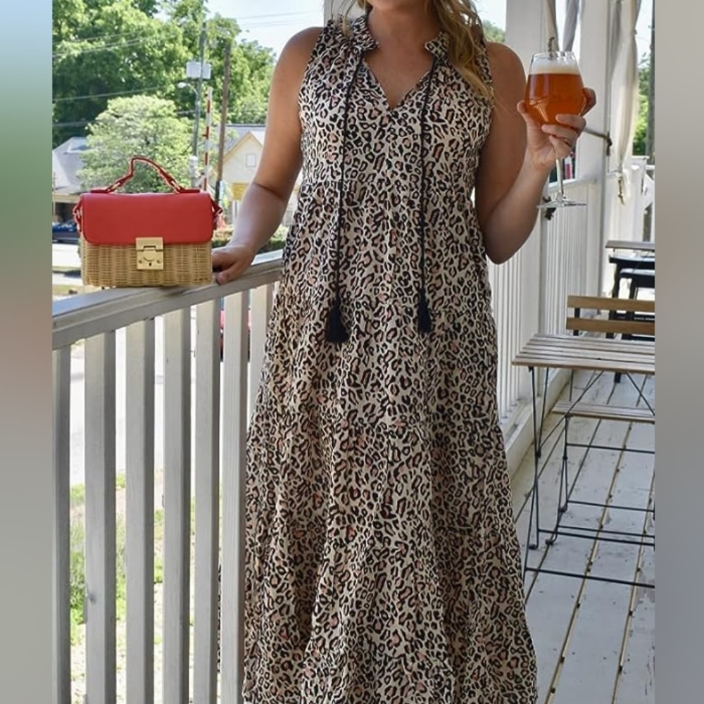 COPY - Pink Leopard Print Mud Pie Dress